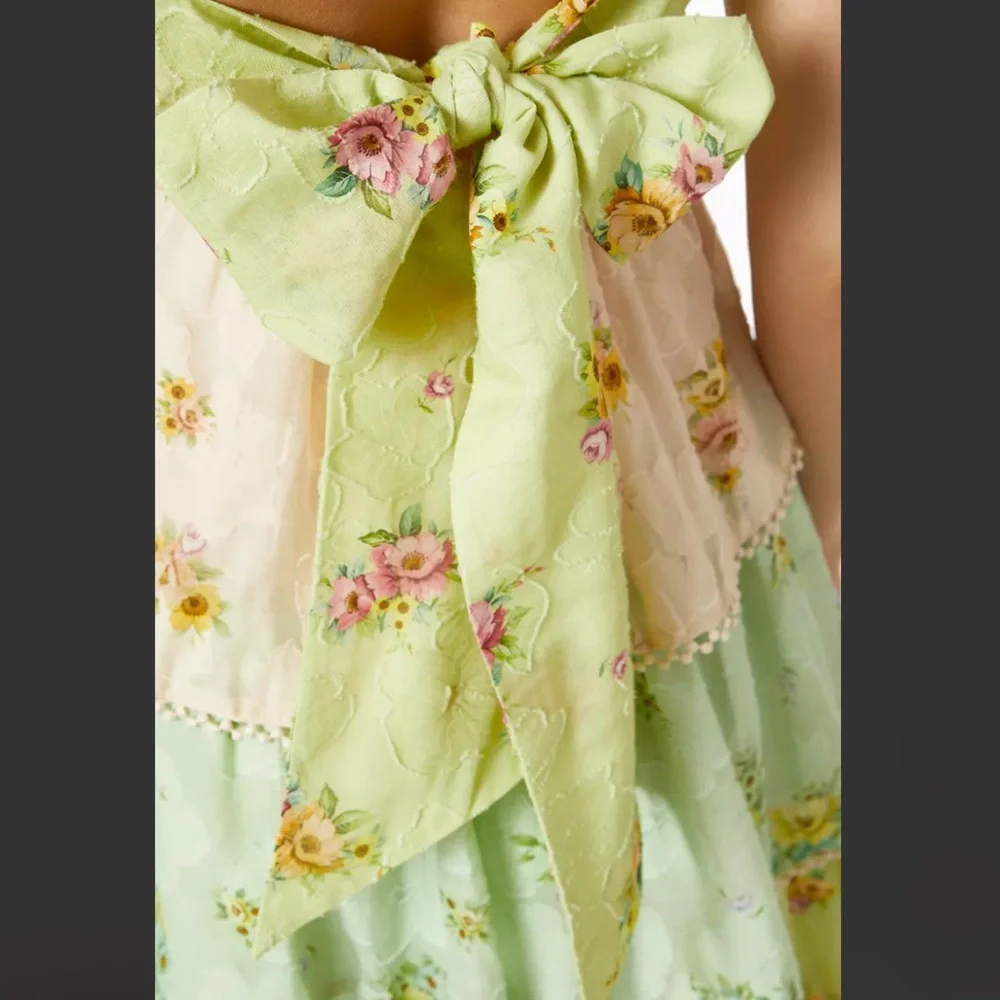 Alemais - Clementine Tiered Dress Multi Pastel Floral - size AUS 12 or US 8 - Picture 16 of 16